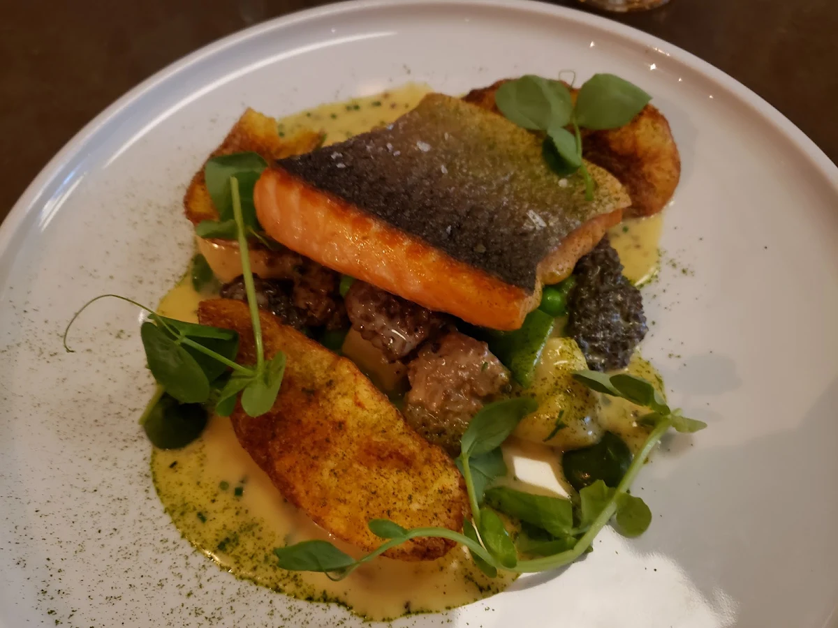Sourdough-Crusted Sea Bass