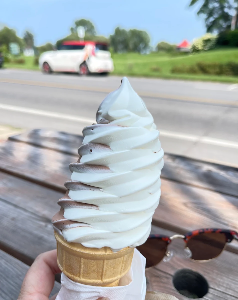 Crème Glacée Molle Chocolat Vanille
