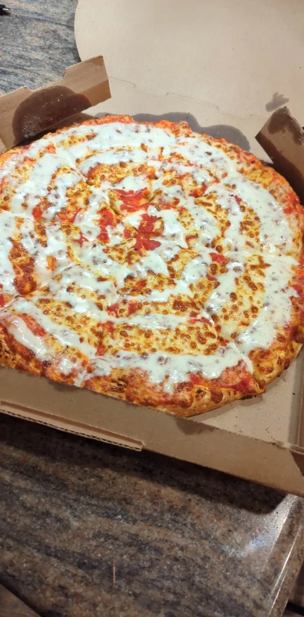Cheese Pizza w Ranch Dipping Sauce