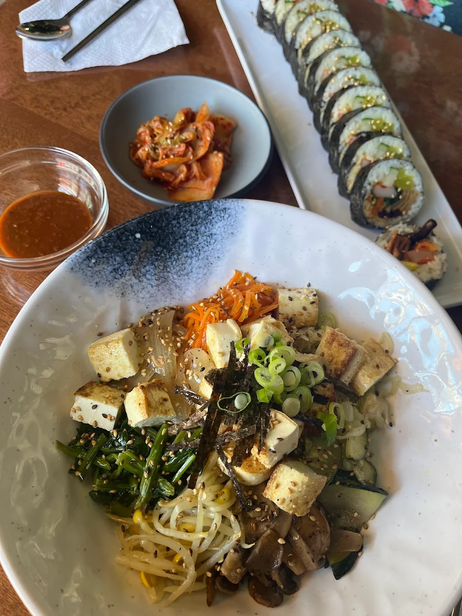 Fried Tofu Bibimbap