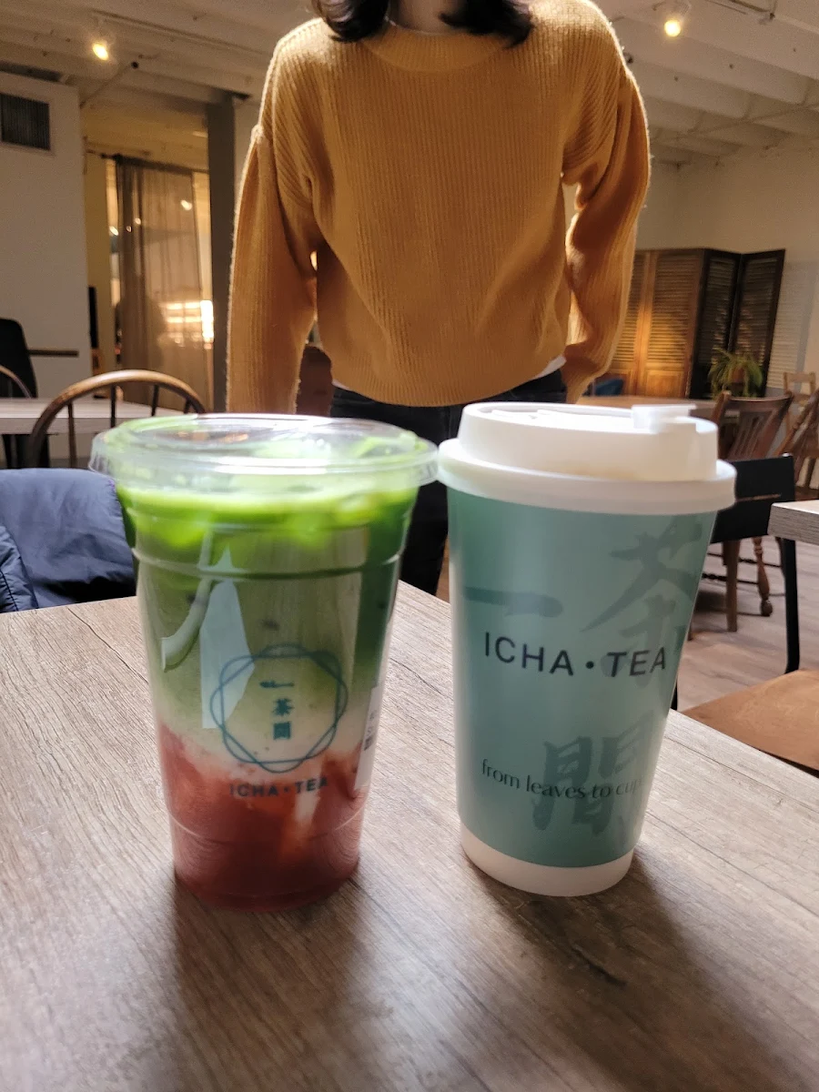 Iced Strawberry Matcha Latte