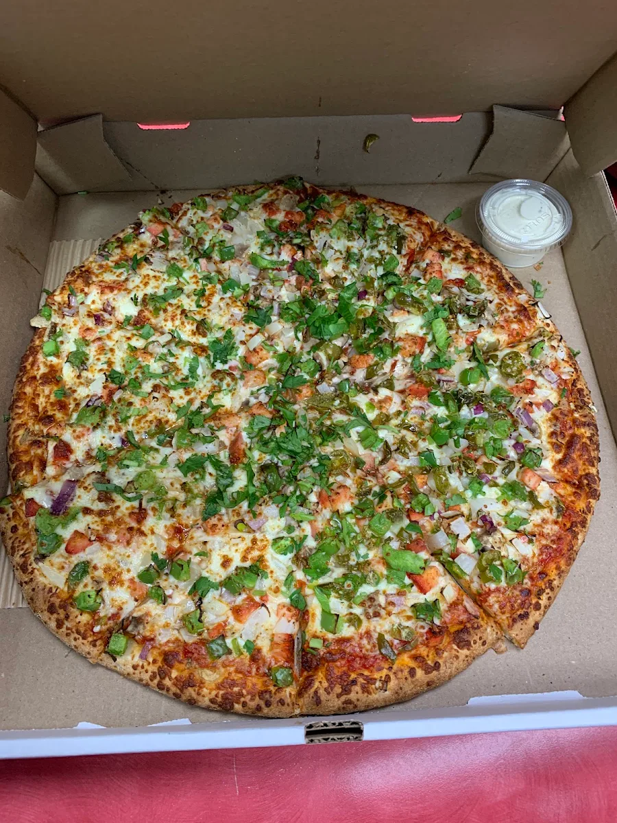 Indian Style Veggie Pizza