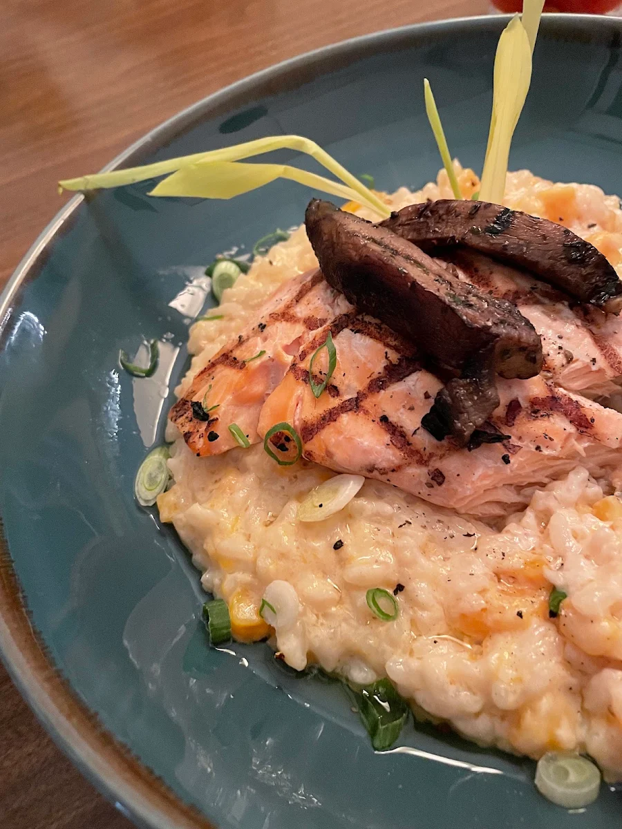 Saumon Grillé Et Risotto