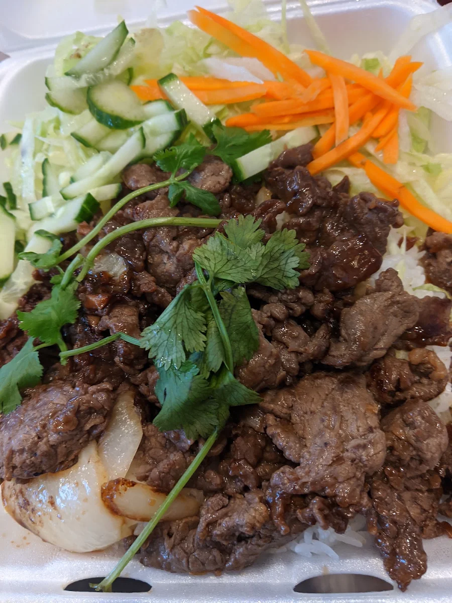 Satay Beef with Rice