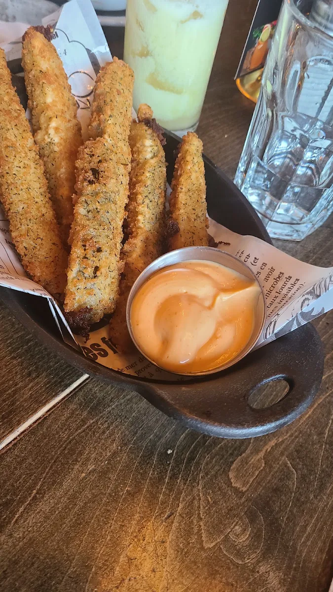 Cornichons Frits Fried Pickles