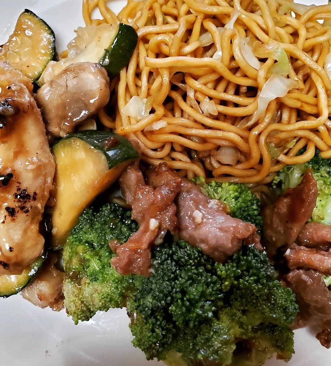 Broccoli Beef and Chow Mein