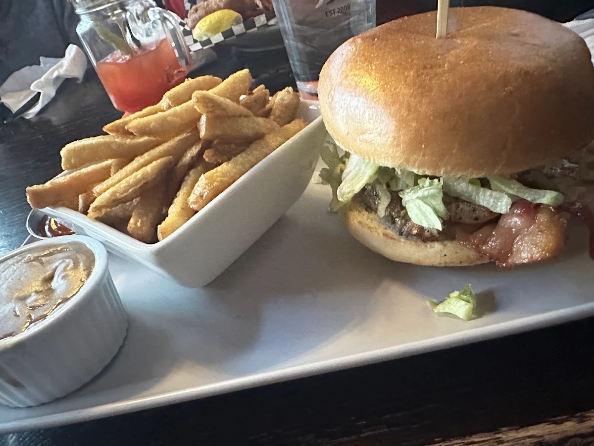 Chicken Melt Sandwich with Fries