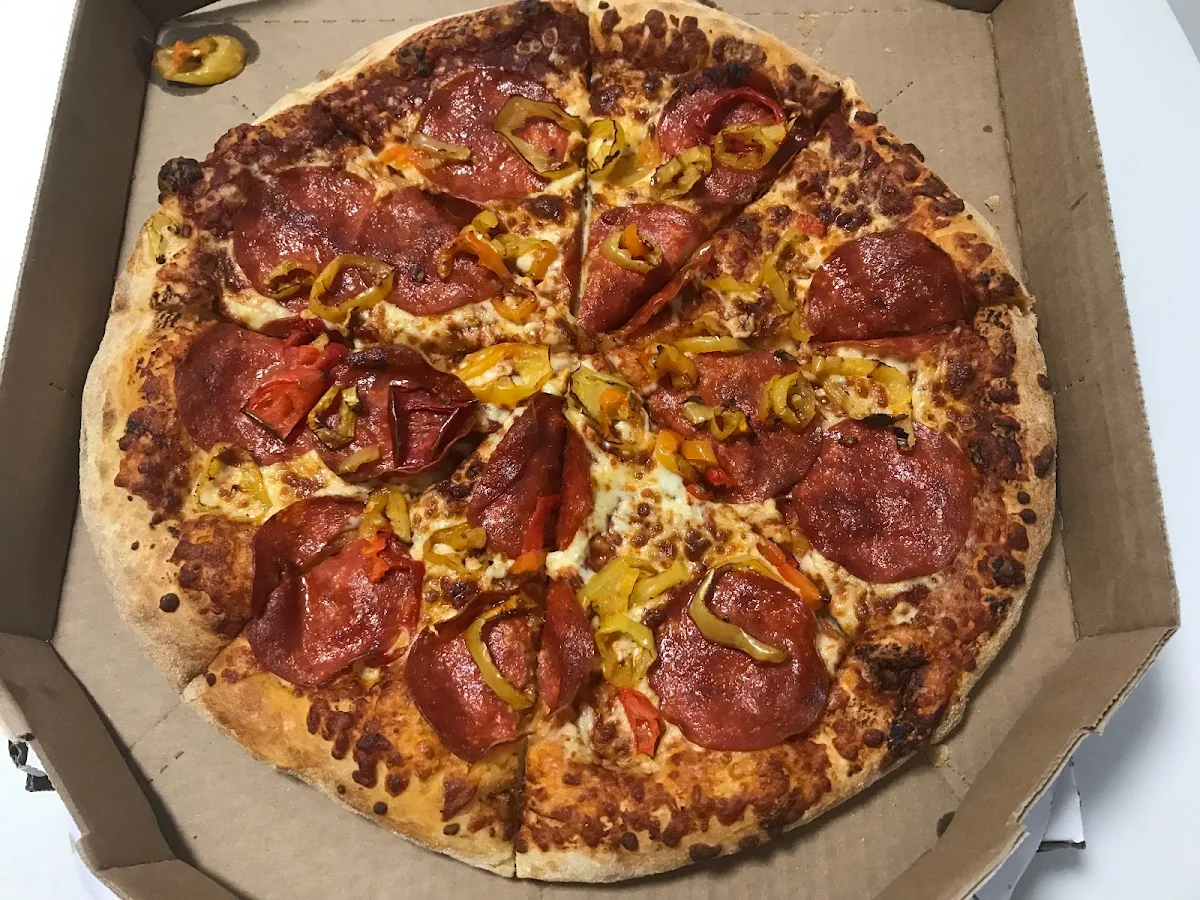 Large Pizza with Brooklyn Pepperoni and Banana Peppers