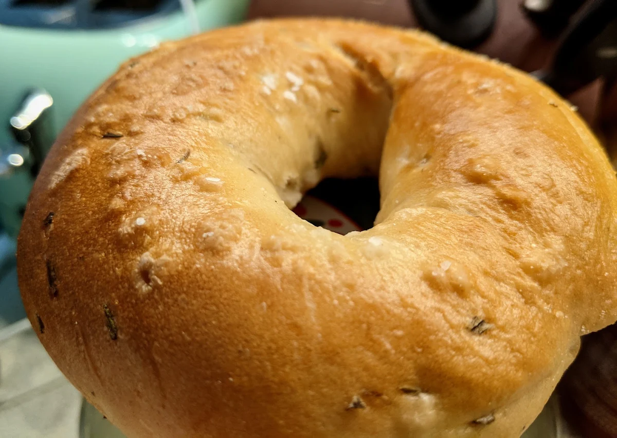 Sea Salt and Rosemary Bagel