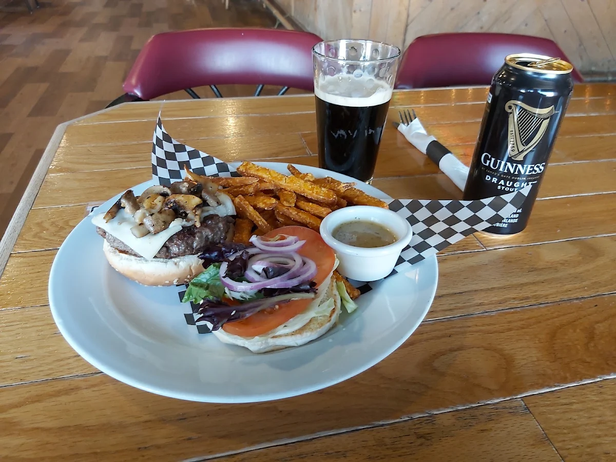 Cowboy Burger with Sweet Potato Fries