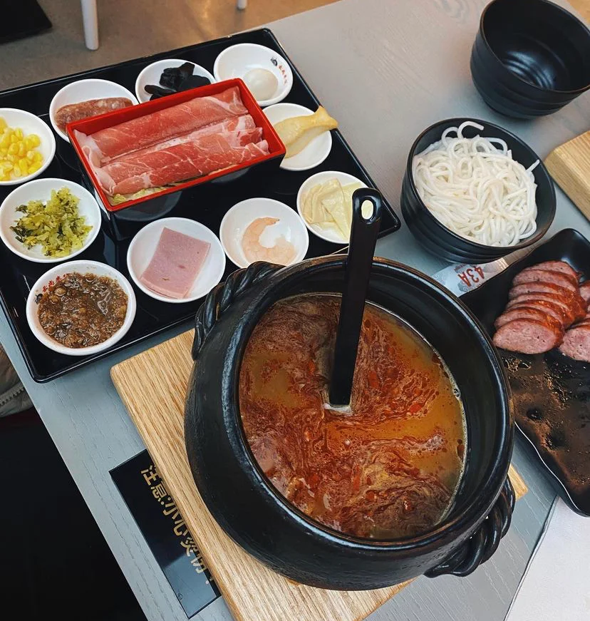 Spicy Rice Noodle Soup