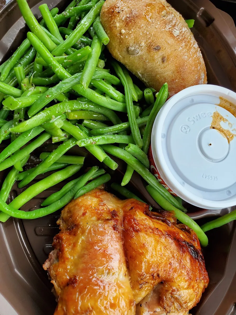 Quarter Chicken with Green Beans