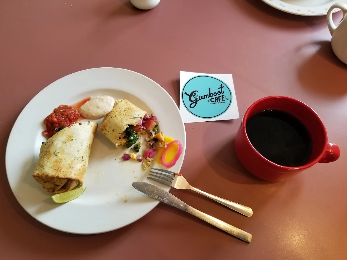 Breakfast Burrito and Large Coffee