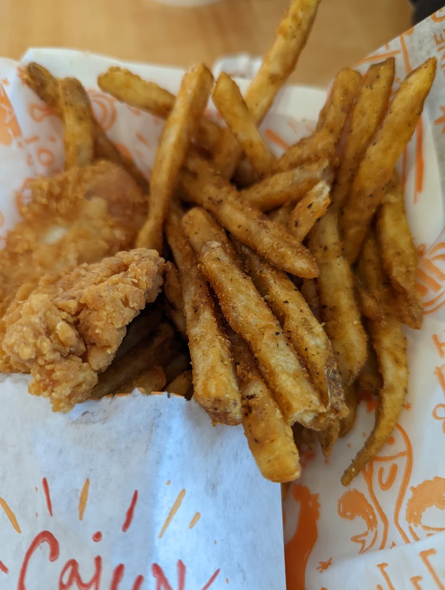 Chicken Tenders with Cajun Fries