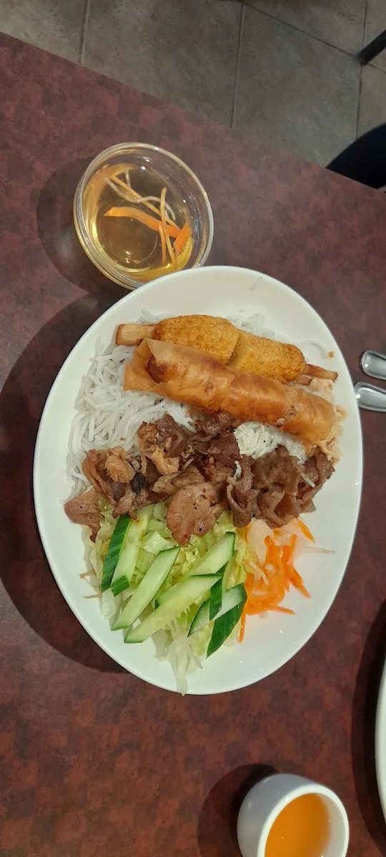 Pork and Shrimp Vermicelli Noodle Bowl