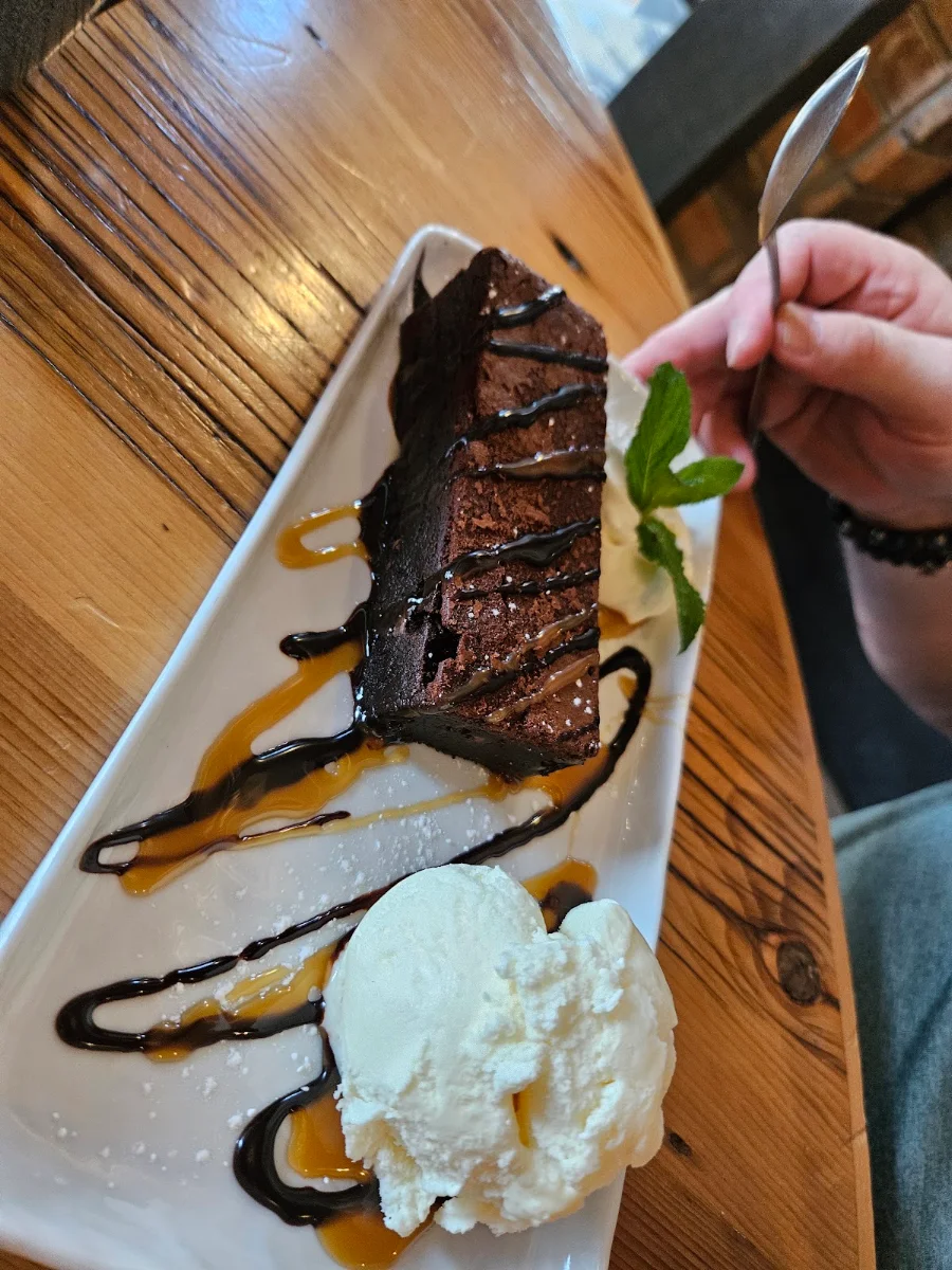 Chocolate Brownie with Vanilla Ice Cream