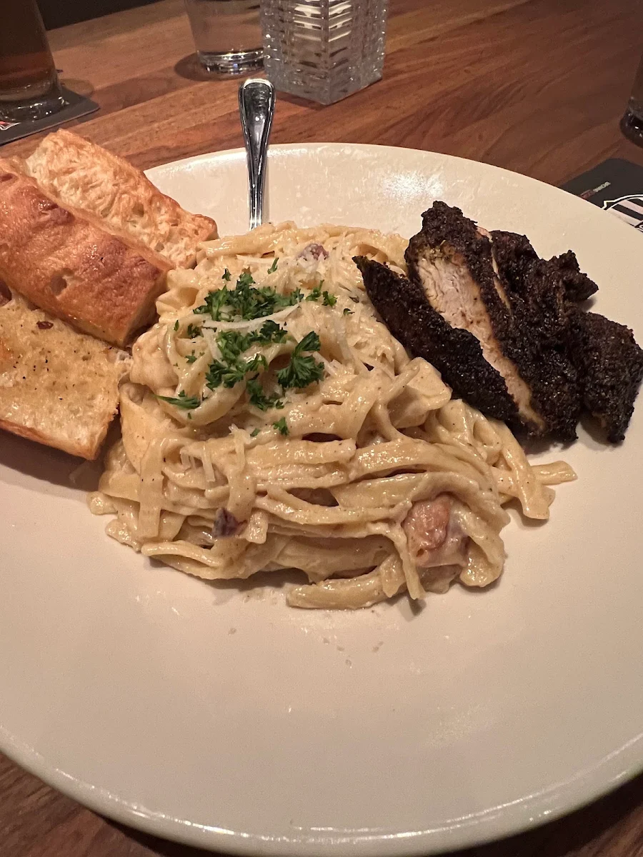 Blackened Chicken Fettuccine Alfredo