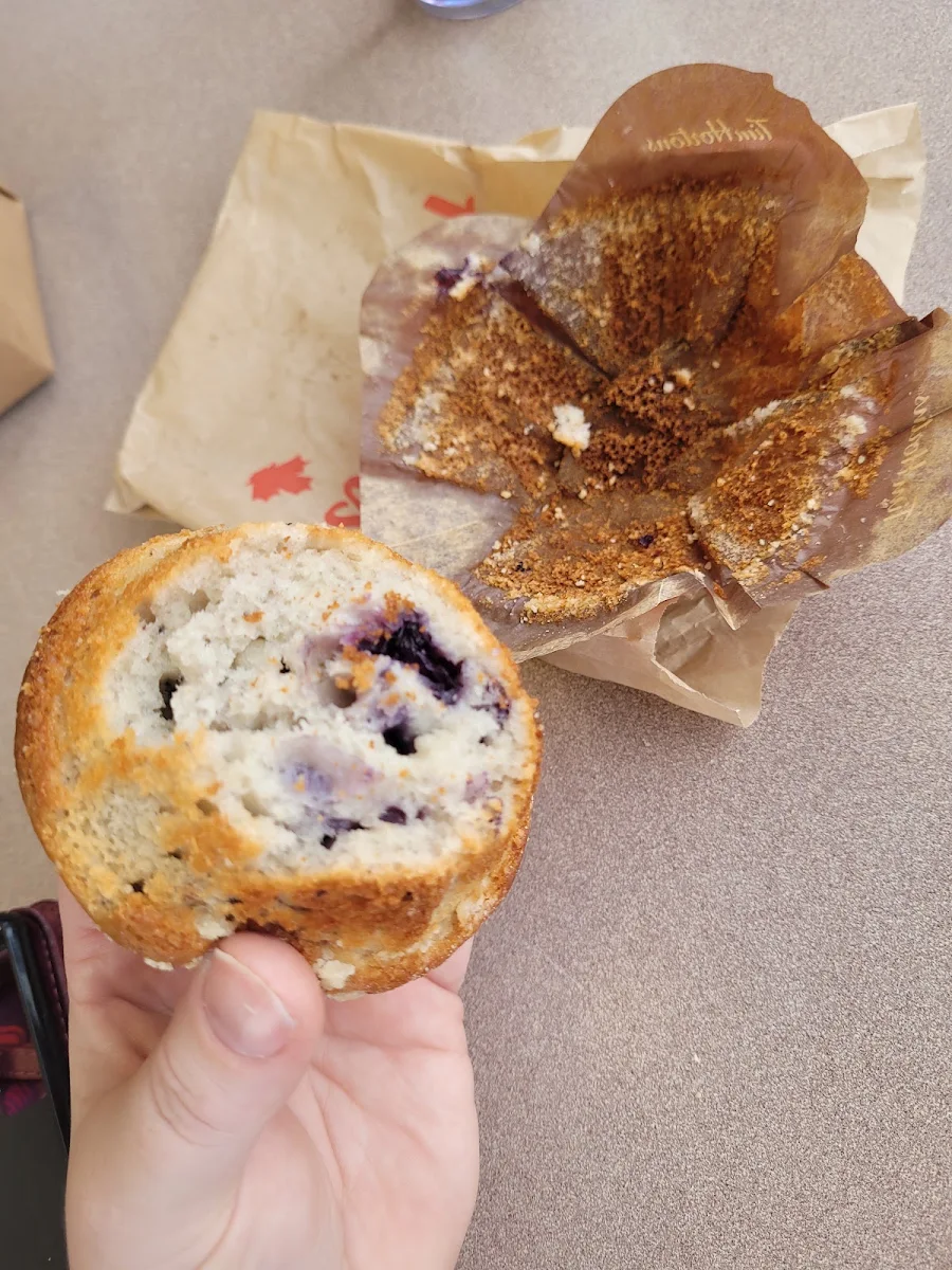 Blueberry Muffin Picture from Bottom That Is How I Received the Muffin
