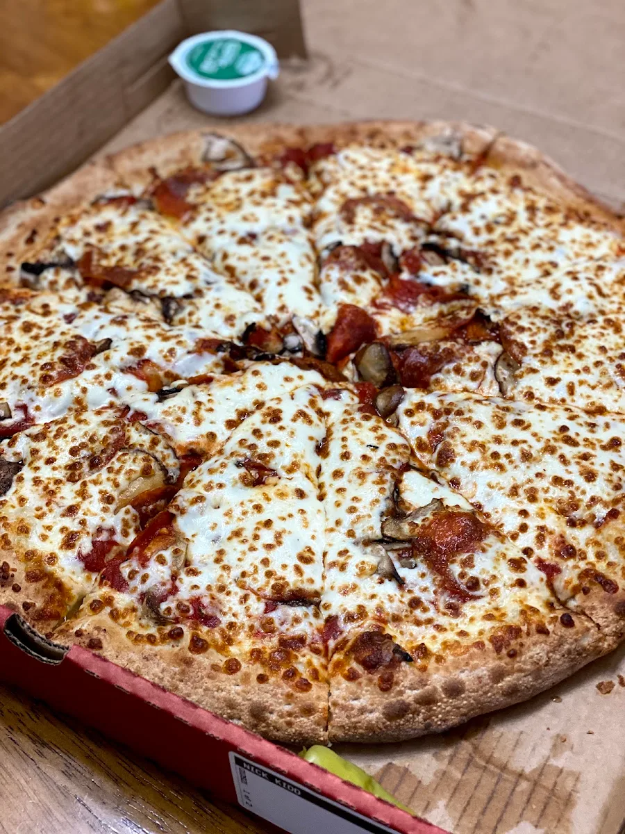 Pepperoni and Mushroom Pizza