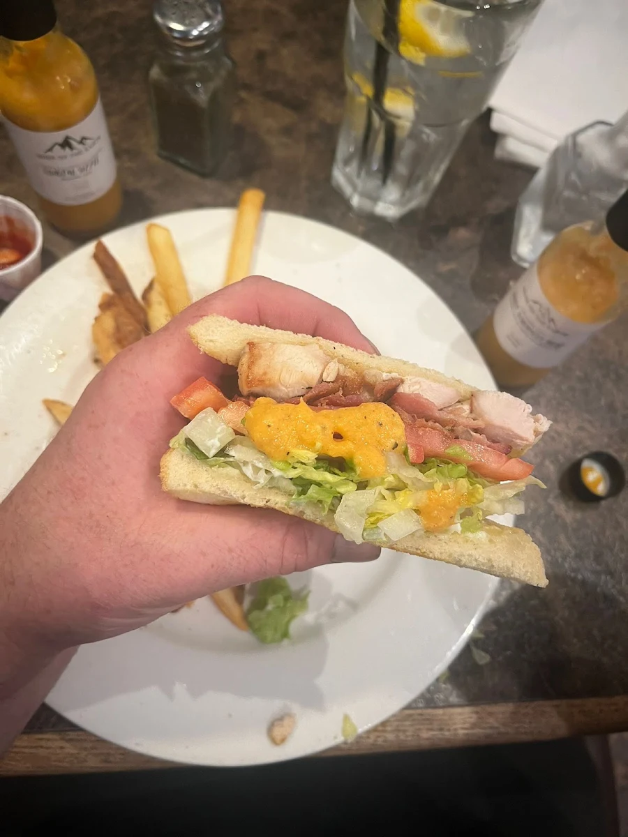 Chicken Club Sandwich with Edge of the Earth Hot Sauce