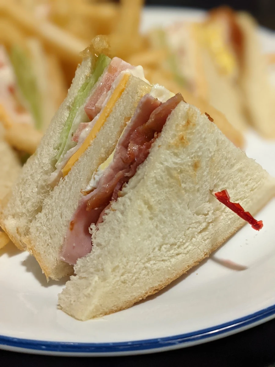 Club Sandwich with Fries