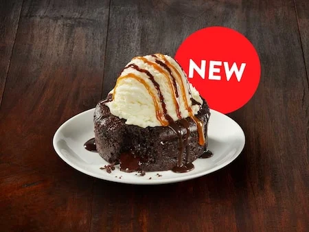 New Molten Chocolate Cake & Ice Cream