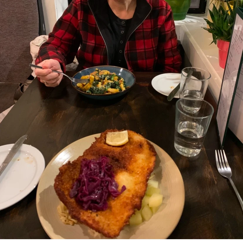 Schnitzel and Butternut Gnocchi