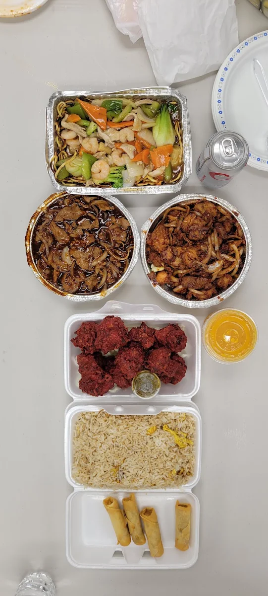 Chicken Pakora and Chili Chicken and Chili Beef