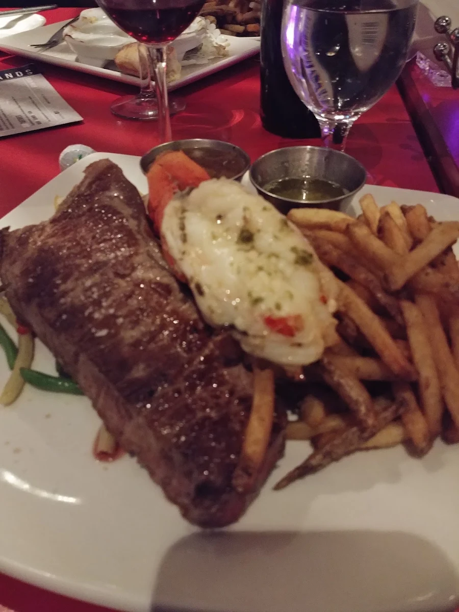 New York Steak with Lobster Tail