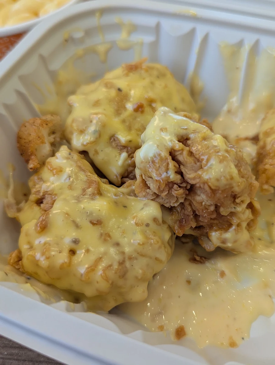 Boneless Chicken Wings with Parmesan Garlic Sauce
