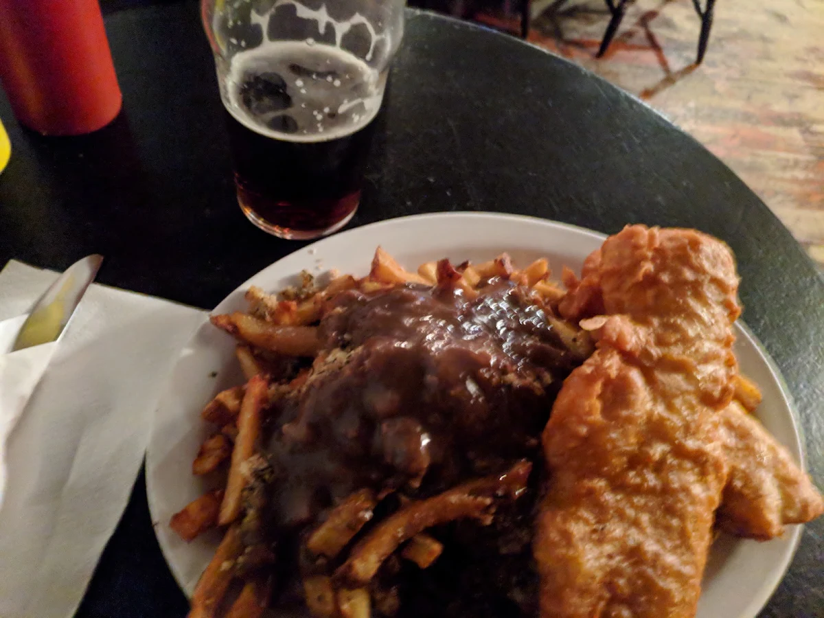 Two Piece Fish and Chips with Dressing and Gravy