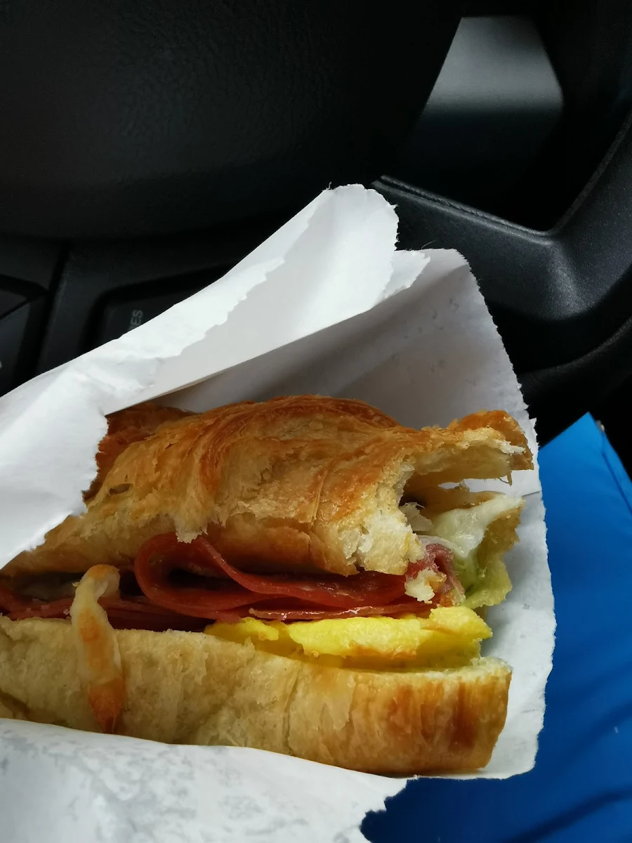 Brunch Croissant Salami Sandwich