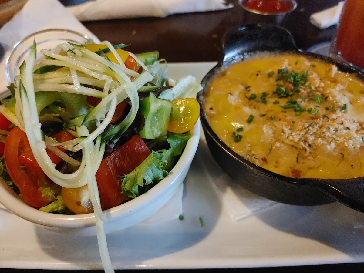 Mac and Cheese with Green Salad