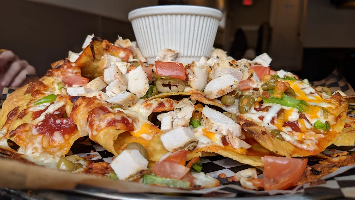 Chicken Nachos with Cheese