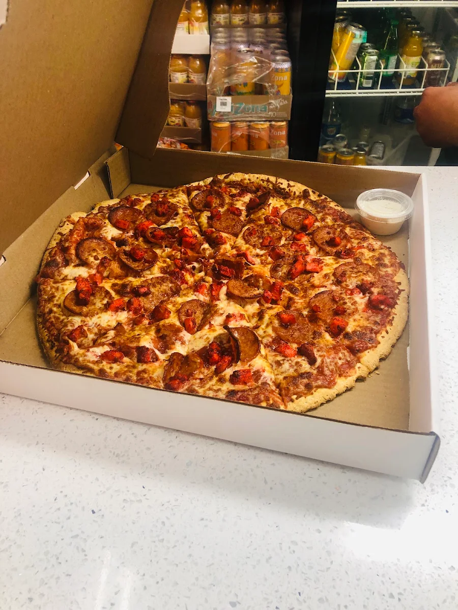 Salami and Cheese Pizza