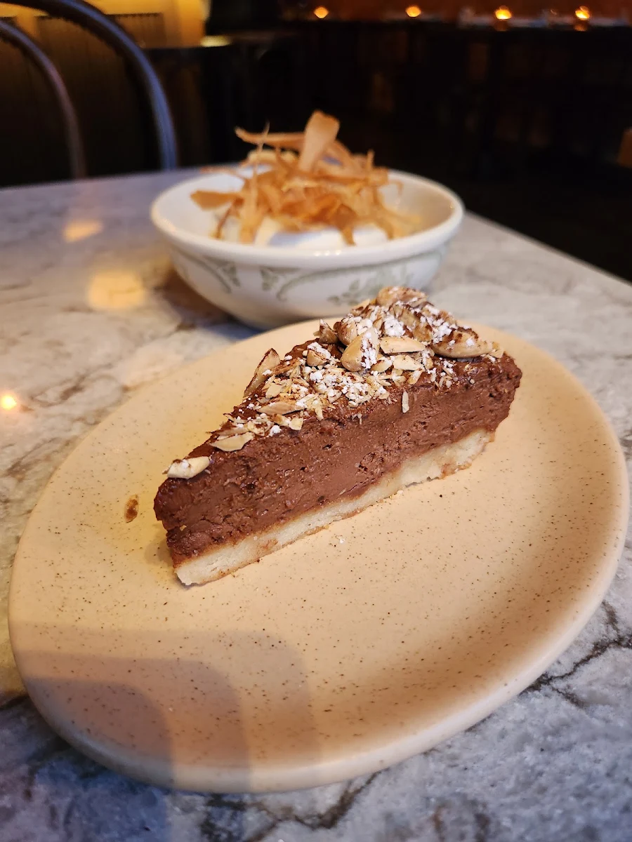 Dark Chocolate Semifreddo and Panna Cotta