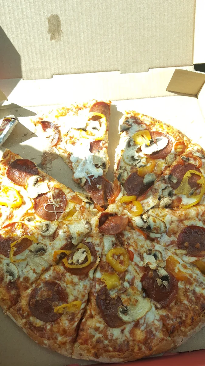Pepper and Mushroom Pizza