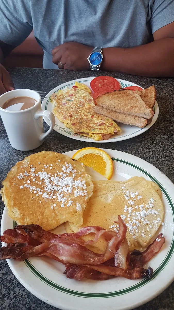 Pancakes and the Western with Homefries & Tomatoes
