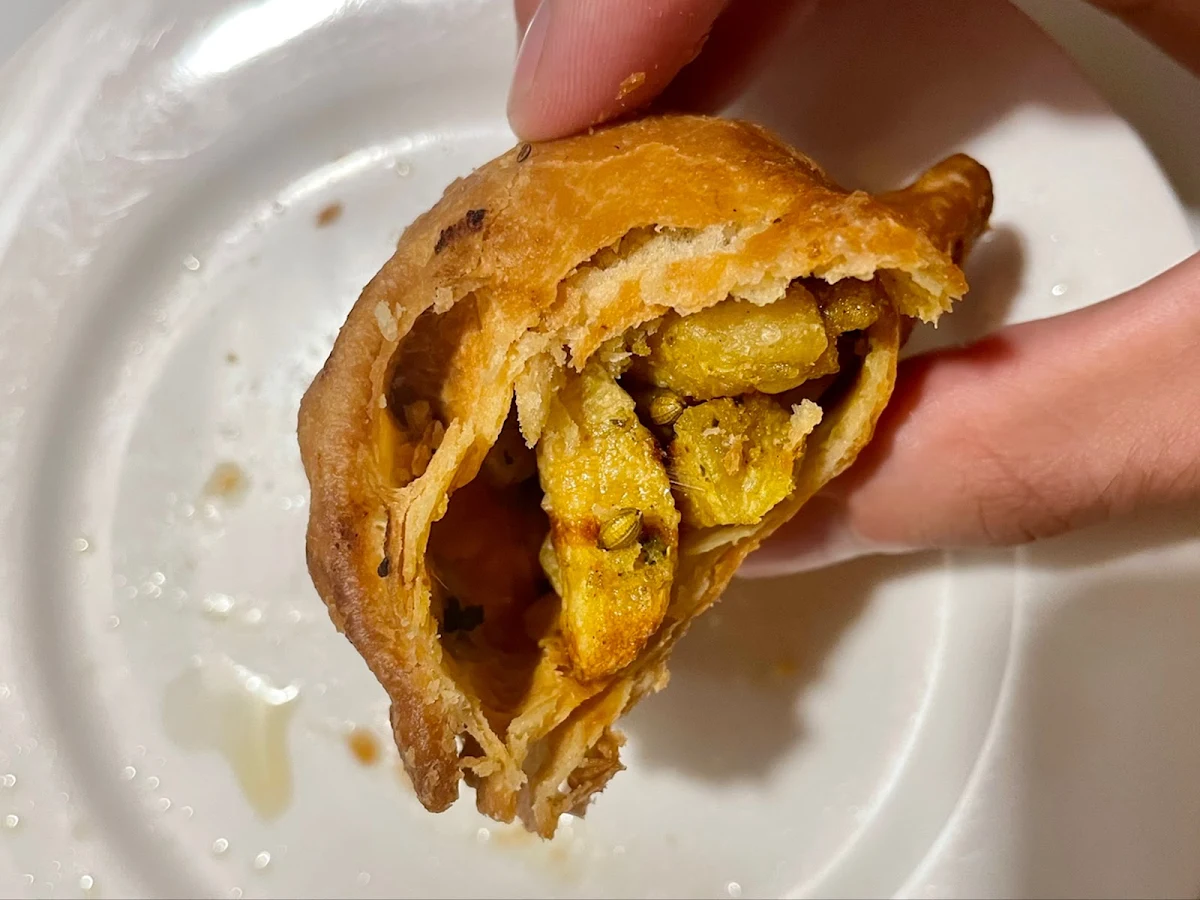Vegetable Samosa Inside