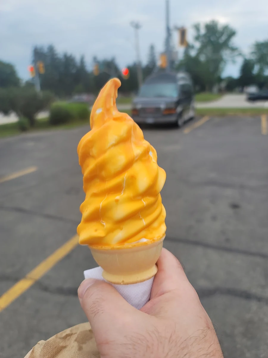 Vanilla Ice Cream with Butterscotch Dip