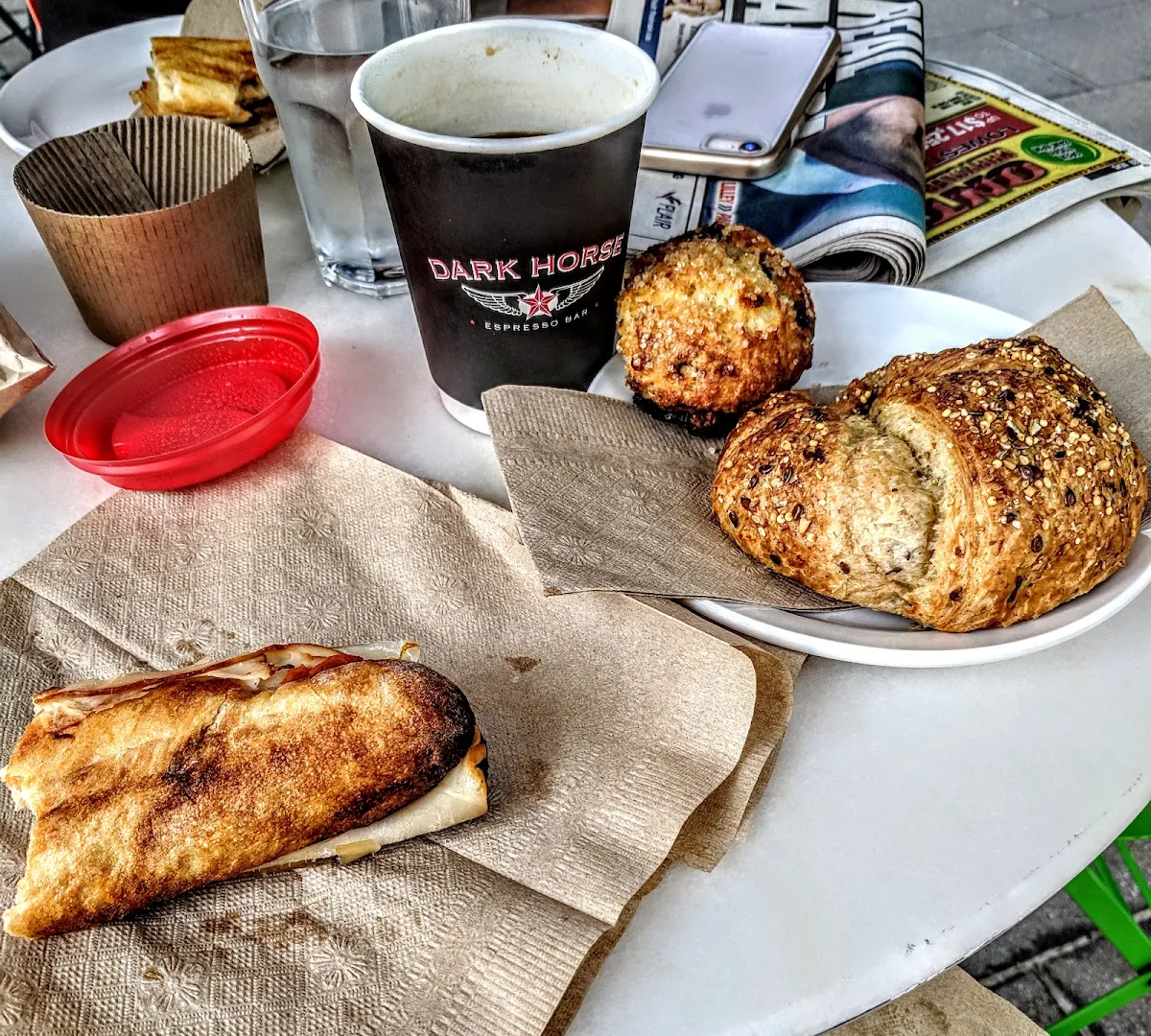 Multi Grain Croissant Croissant Ham&Cheese Sandwich