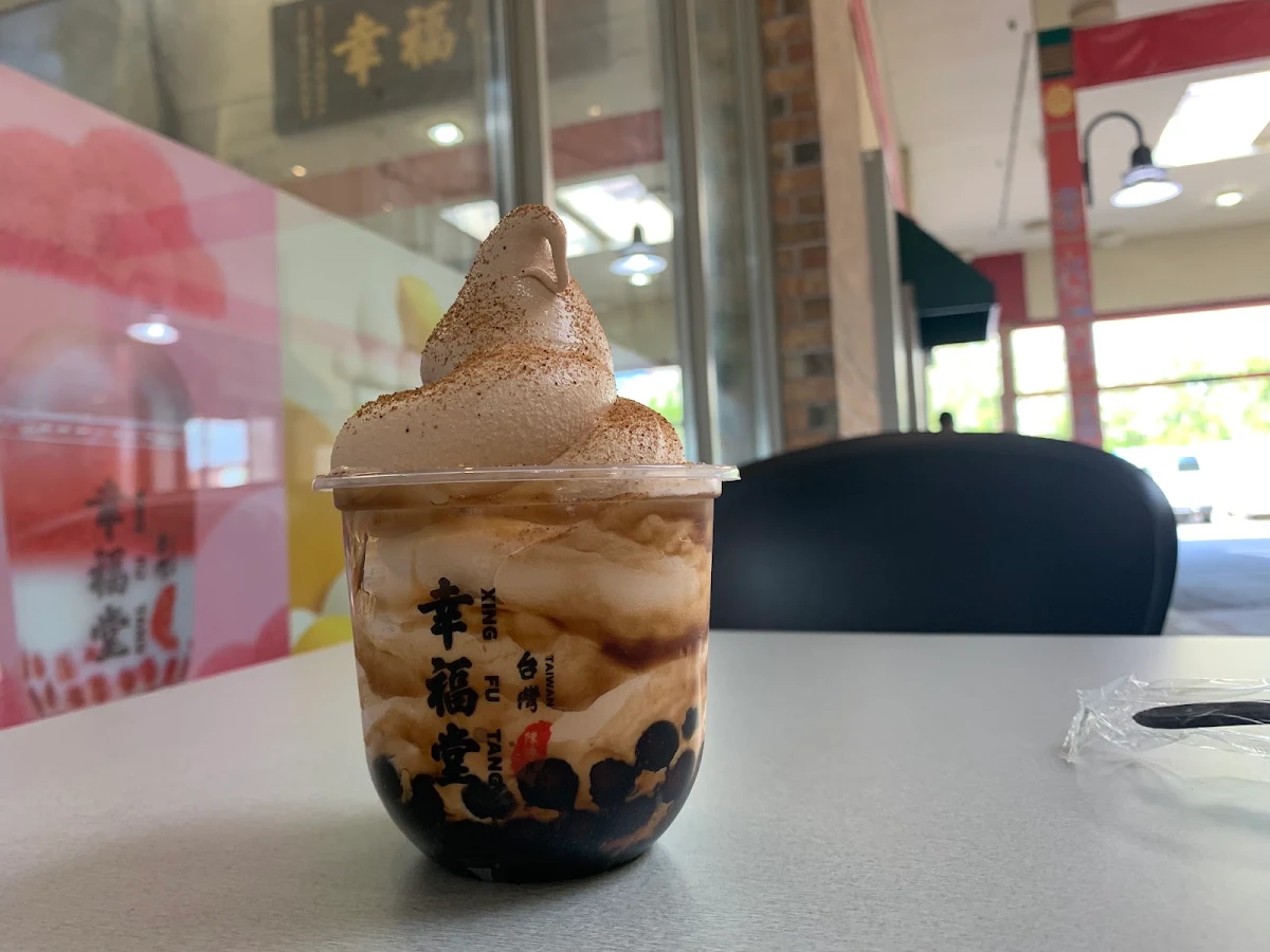 Milk Tea Soft Serve With
