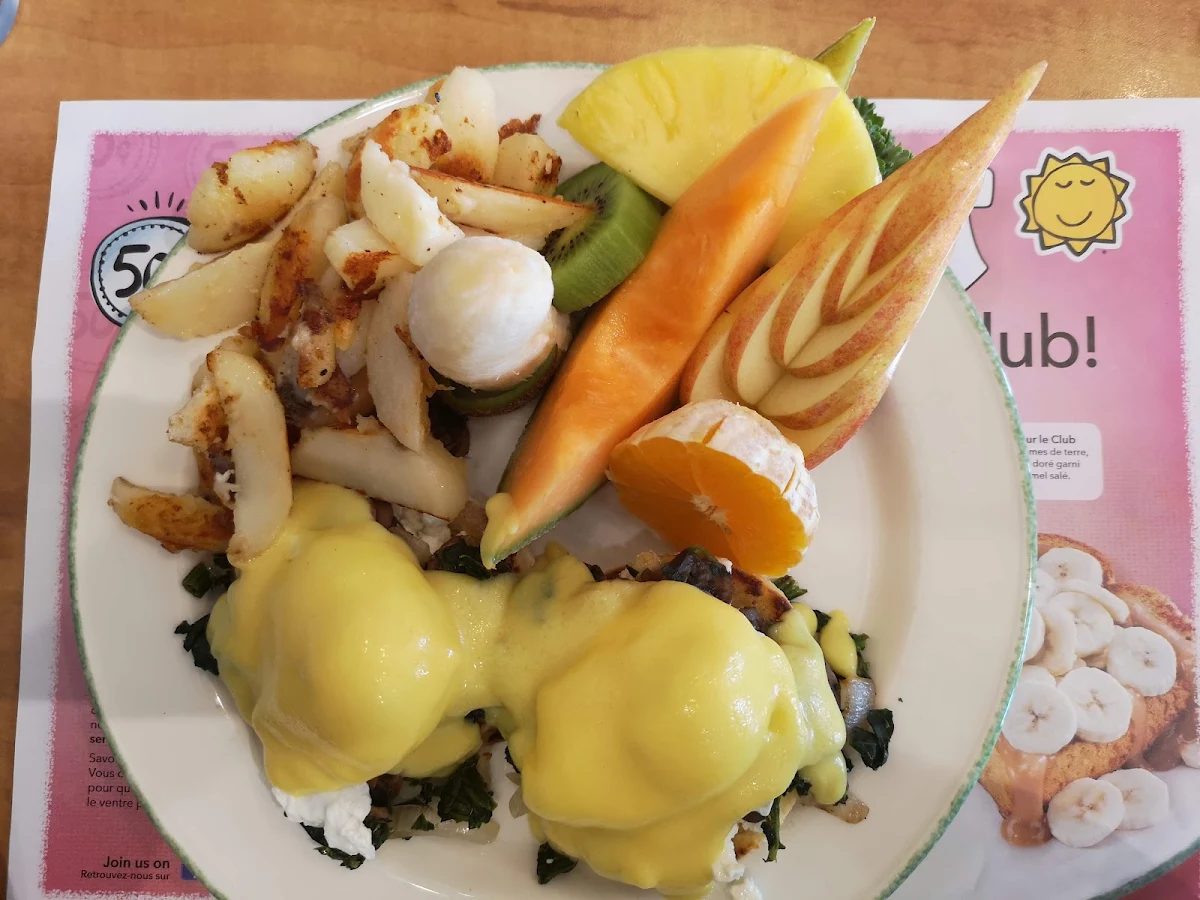 Egg Benedict with Mushrooms and Goat Cheese