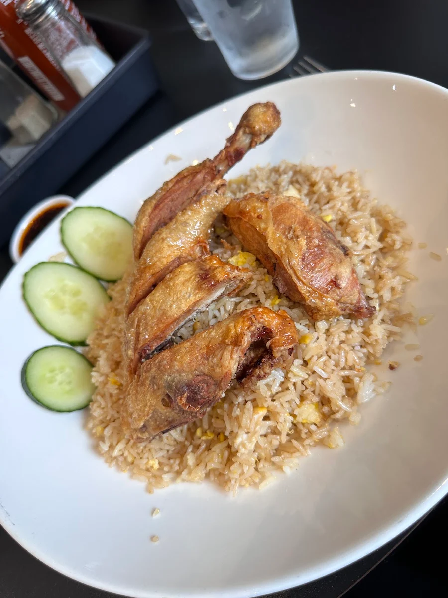 Waterfall Fried Chicken with Fried Rice