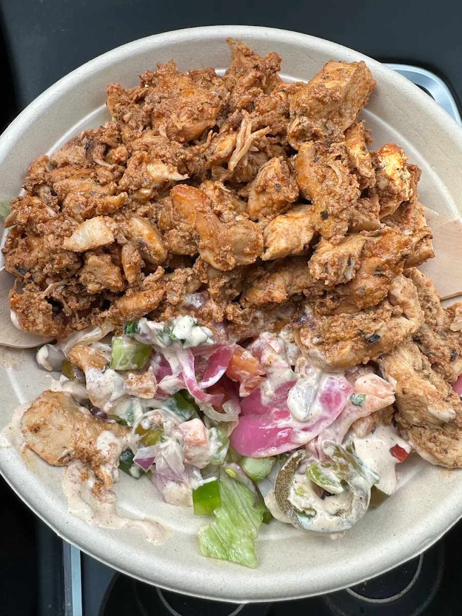 Spicy Halal Chicken Salad Bowl