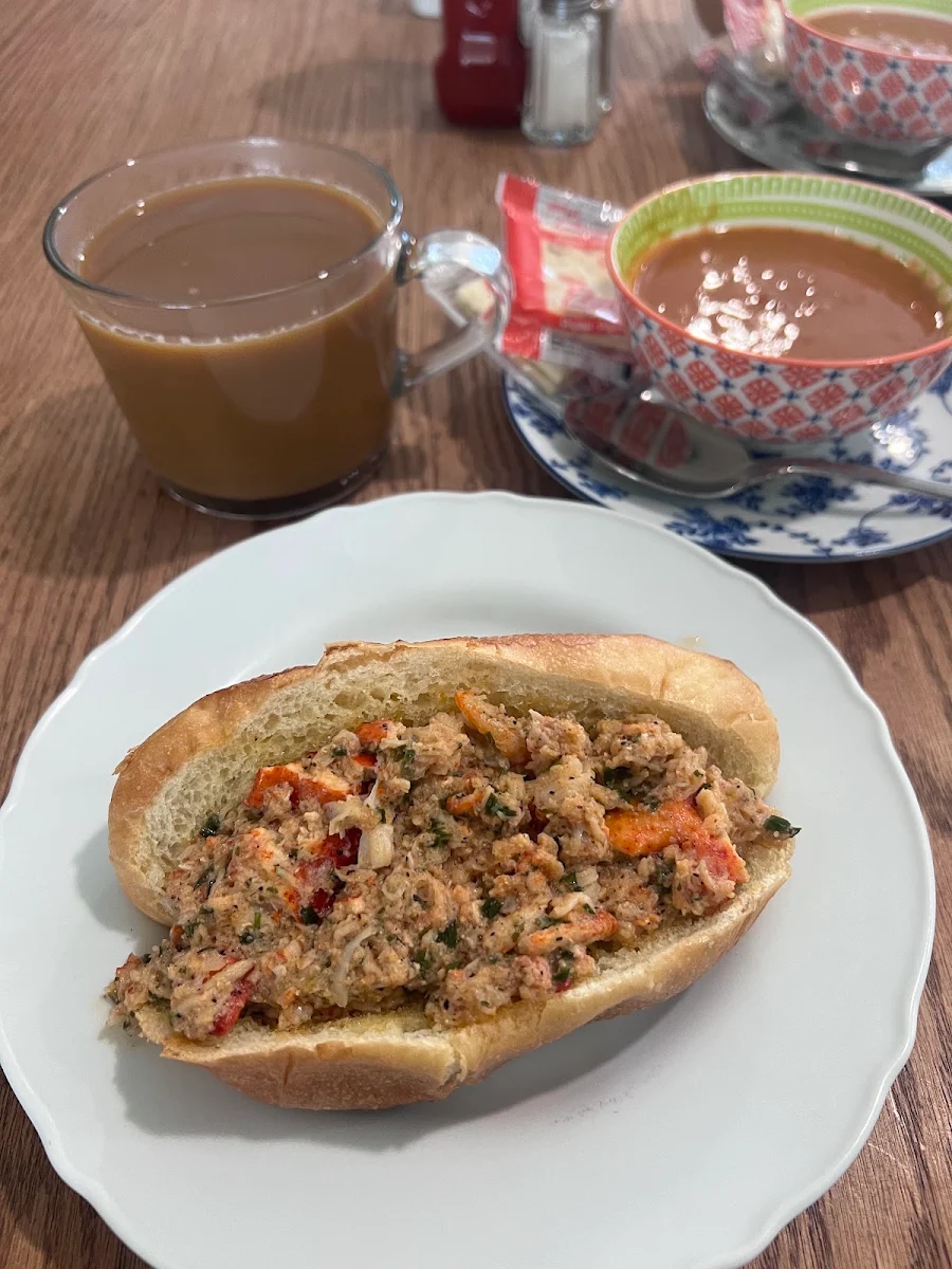 Lobster Roll and Soup of the Day