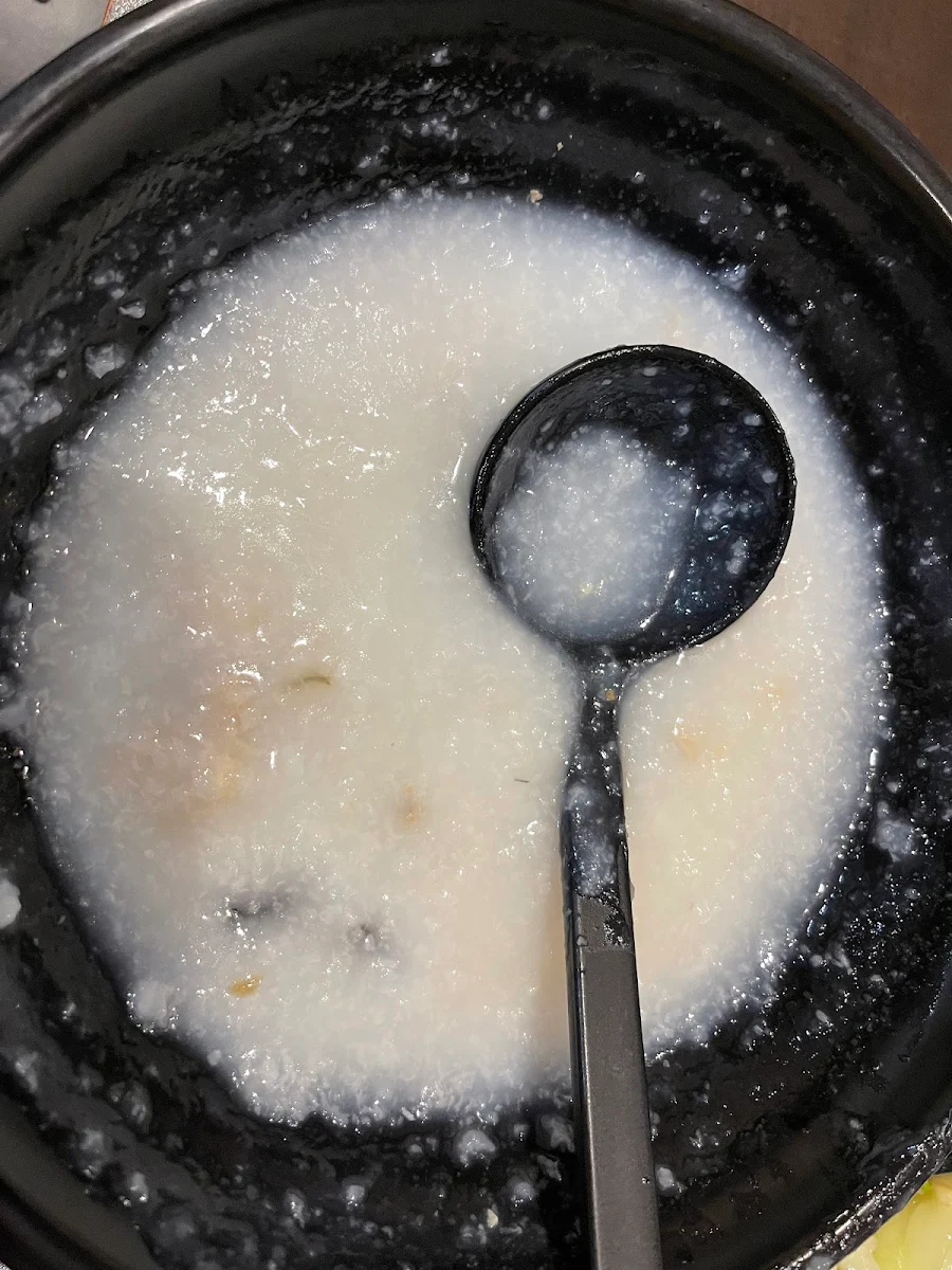 Plain Congee, New K&H BBQ Restaurant