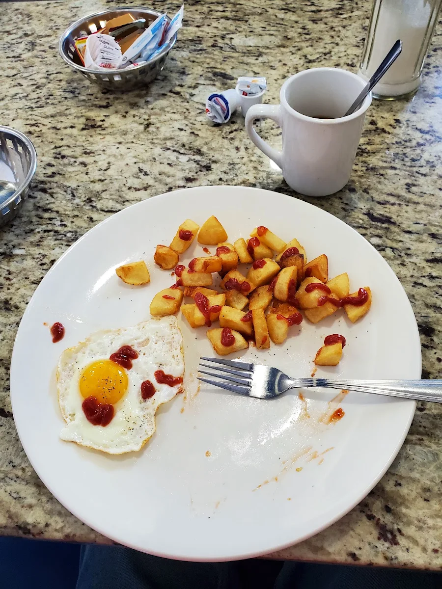 Home Fries and Sunny Side Up Egg