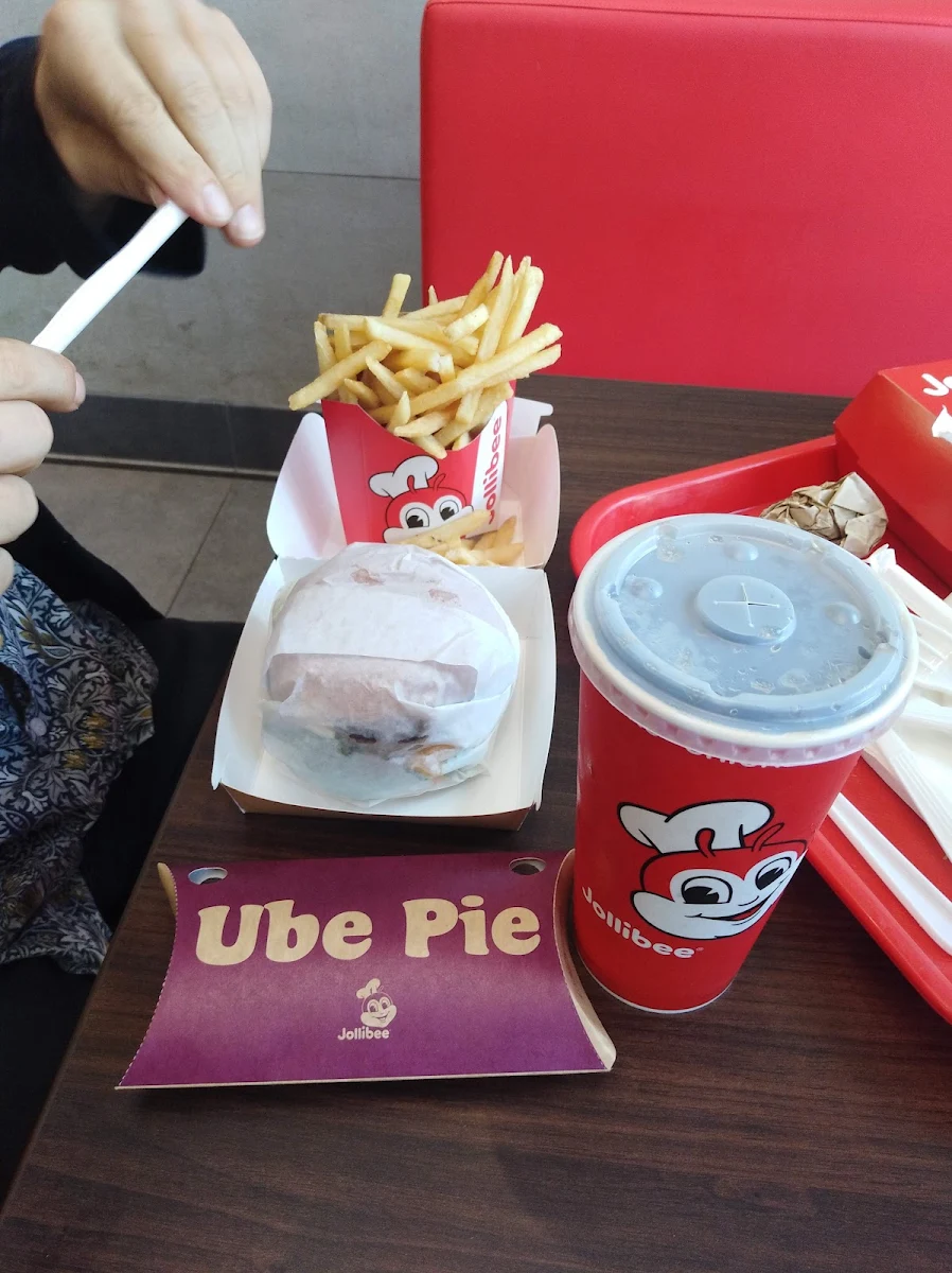 Big Yumburger w French Fries & Ube Pie