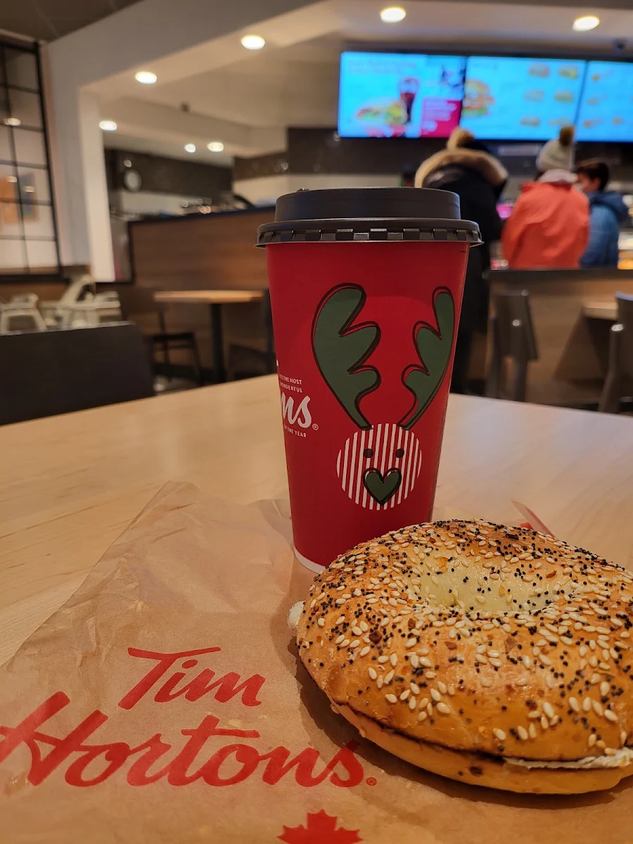Toasted Bagel and Coffee